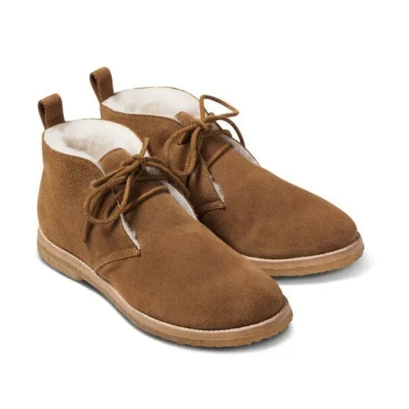🔹️BEEK🔹️ Chestnut Made In mexico Suede Goose Women Boots - Picture 1 of 4